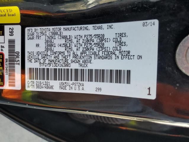 2014 Toyota Tundra Crewmax Platinum
